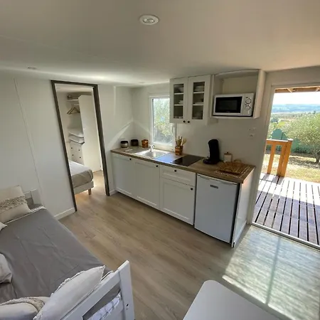 Mobil-home En Pleine Nature A 3 Mins Du Du Salagou Avec Vue Panoramique * Lacoste (Herault)